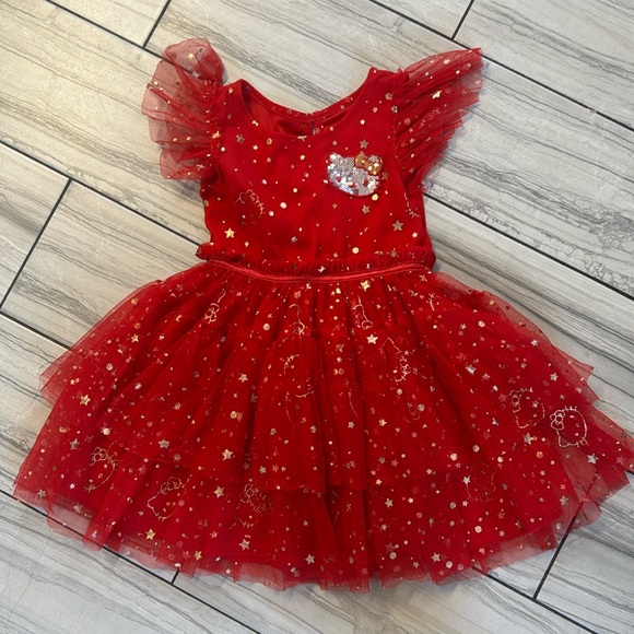 Hello Kitty Red Tulle Dress 2T - Picture 1 of 4